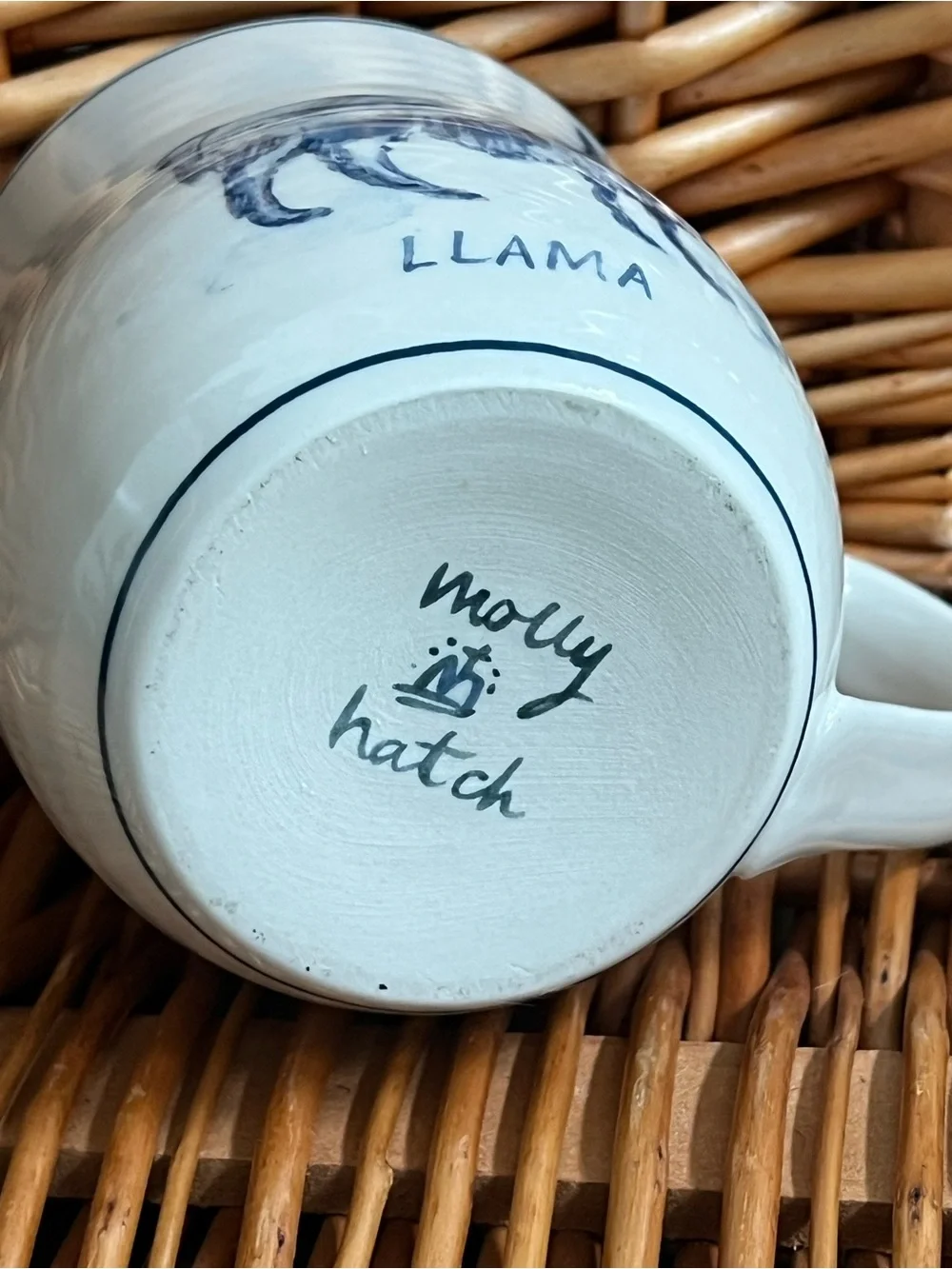 Anthropologie Molly Hatch Llama Mug